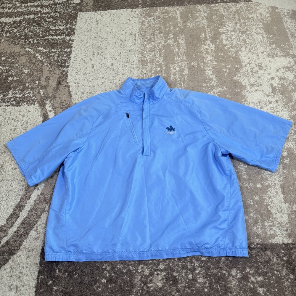 Zero Restriction MensTour Series 1/2 Zip Golf Windbreaker Pullover 2XL Blue